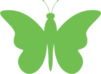 green butterfly